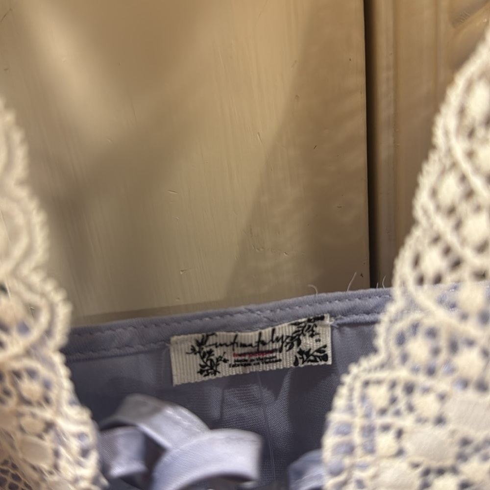 Free people  Lace Trim Lavender dress - Picture 4 of 5